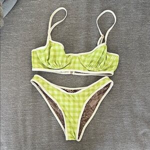 Acacia Swimwear Stevie Piped Bikini Set Medium